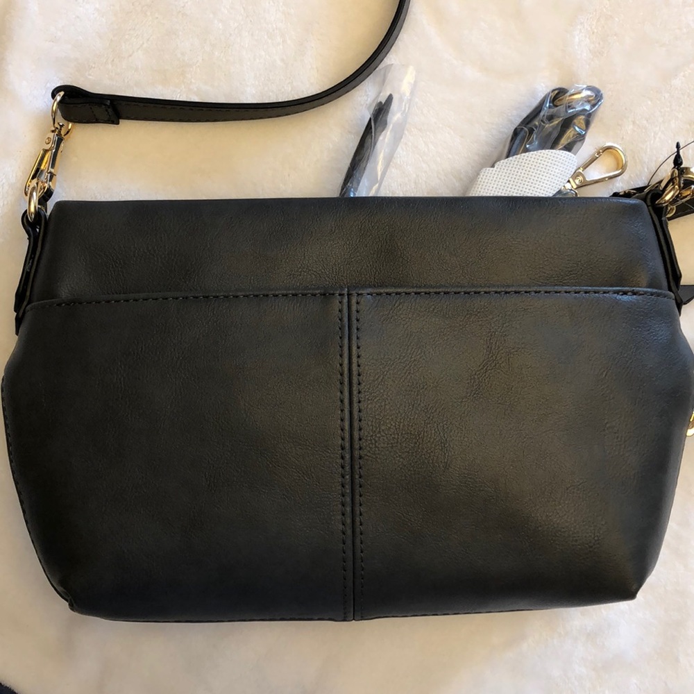I•N•C | Crossbody bag dark grey leather 🌚